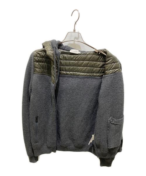 MONCLER（モンクレール）MONCLER (モンクレール) MAGLIONE TRICOT CARDIGAN　マリオーネ トリコ カーディガン グレー サイズ:Ｍの古着・服飾アイテム