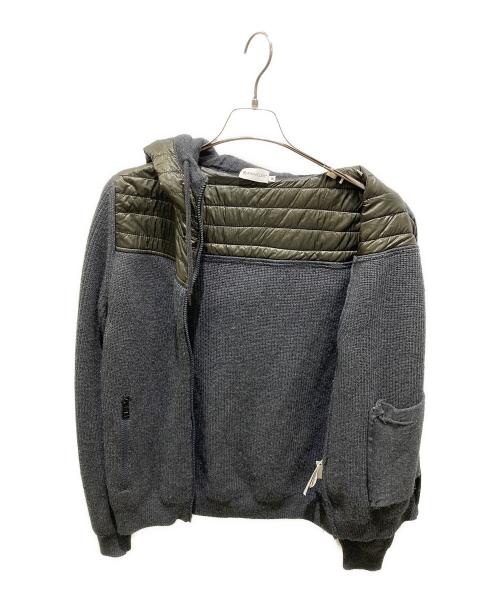 MONCLER（モンクレール）MONCLER (モンクレール) MAGLIONE TRICOT CARDIGAN　マリオーネ トリコ カーディガン グレー サイズ:Ｍの古着・服飾アイテム