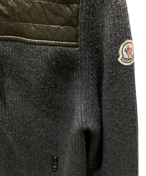MONCLER（モンクレール）MONCLER (モンクレール) MAGLIONE TRICOT CARDIGAN　マリオーネ トリコ カーディガン グレー サイズ:Ｍの古着・服飾アイテム