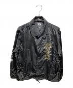 COACH JACKET BLACK×ATMOSコーチジャケット ブラック×アトモス）の古着「コーチジャケット」｜ブラック