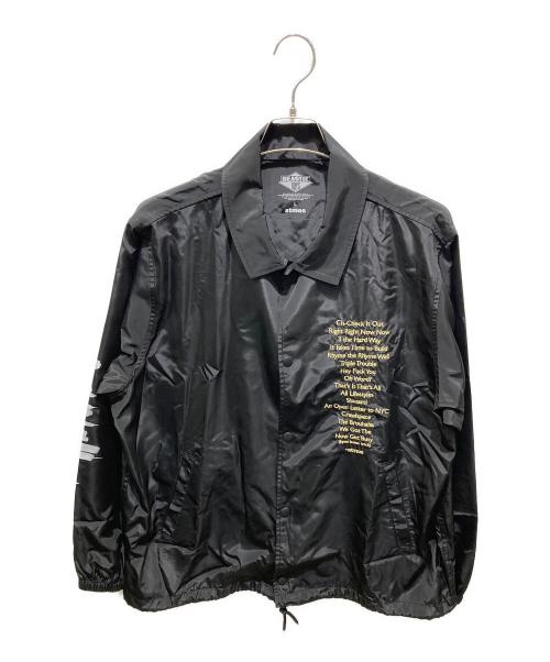 COACH JACKET BLACK（コーチジャケット ブラック）COACH JACKET BLACK (コーチジャケット ブラック) ATMOS (アトモス) コーチジャケット ブラック サイズ:Ｌの古着・服飾アイテム
