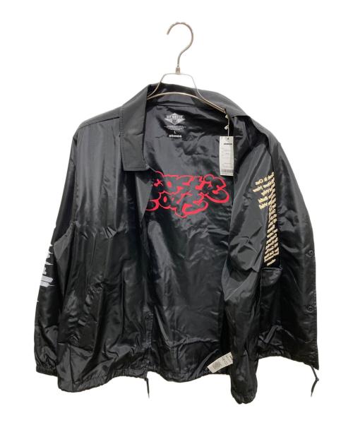 COACH JACKET BLACK（コーチジャケット ブラック）COACH JACKET BLACK (コーチジャケット ブラック) ATMOS (アトモス) コーチジャケット ブラック サイズ:Ｌの古着・服飾アイテム