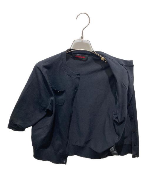 CABAN（キャバン）CABAN (キャバン) ハーフスリーブポケットカーディガン ブラック サイズ:Sの古着・服飾アイテム