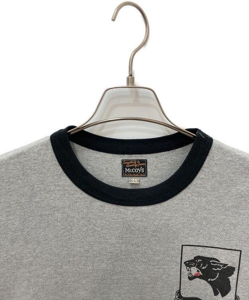 McCOY'S（マッコイズ）McCoy's (マッコイズ) リンガーTシャツ グレー サイズ:38の古着・服飾アイテム