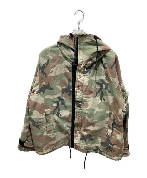 NAUTICA（ノーティカ）NAUTICA (ノーティカ) カモフラフーデットジャケット カーキ サイズ:XLの古着・服飾アイテム