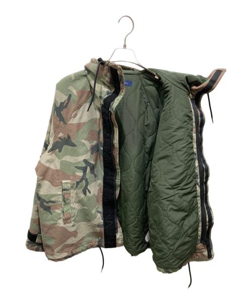 NAUTICA（ノーティカ）NAUTICA (ノーティカ) カモフラフーデットジャケット カーキ サイズ:XLの古着・服飾アイテム