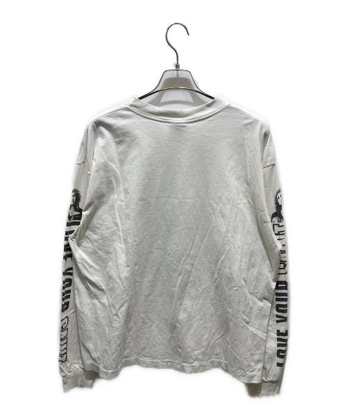 SAINT MICHAEL（セントマイケル）SAINT MICHAEL (セントマイケル) LS TEE / LOVE UR SAINT ホワイト サイズ:XLの古着・服飾アイテム