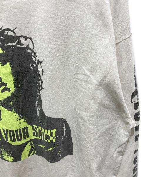 SAINT MICHAEL（セントマイケル）SAINT MICHAEL (セントマイケル) LS TEE / LOVE UR SAINT ホワイト サイズ:XLの古着・服飾アイテム