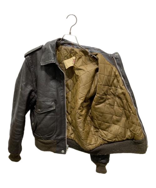 Schott（ショット）Schott (ショット) レザーフライトジャケット ブラウン サイズ:44の古着・服飾アイテム