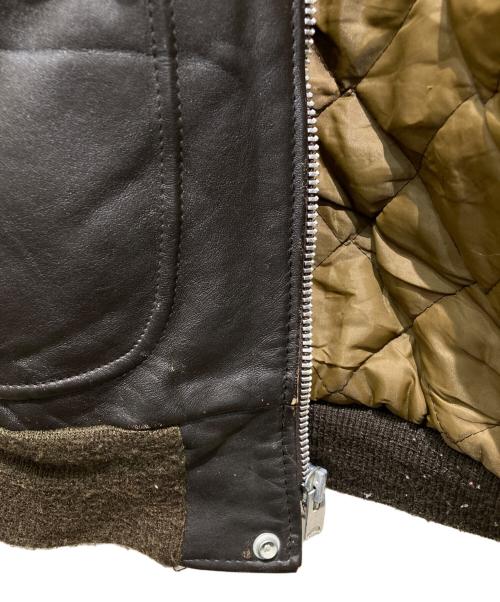 Schott（ショット）Schott (ショット) レザーフライトジャケット ブラウン サイズ:44の古着・服飾アイテム
