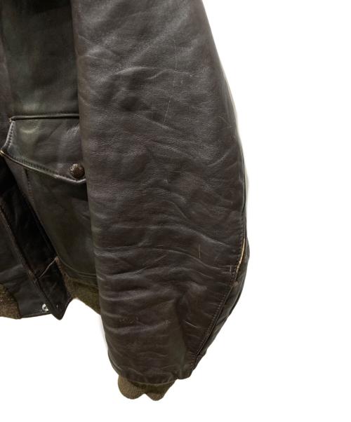 Schott（ショット）Schott (ショット) レザーフライトジャケット ブラウン サイズ:44の古着・服飾アイテム