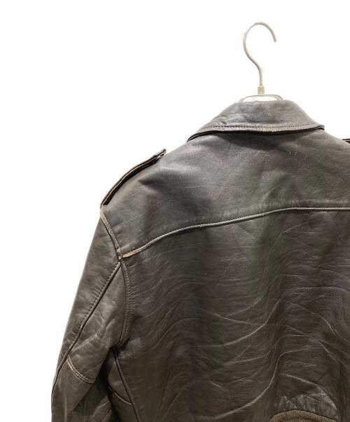 Schott（ショット）Schott (ショット) レザーフライトジャケット ブラウン サイズ:44の古着・服飾アイテム