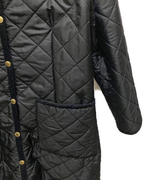 Traditional Weatherwear（トラディショナルウェザーウェア）Traditional Weatherwear (トラディショナルウェザーウェア) ARKLEY LONG　キルティングコート ブラック サイズ:34の古着・服飾アイテム