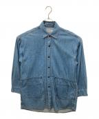 MONKEY TIMEモンキータイム）の古着「8oz DENIM LONG SHIRT　デニムロングシャツ」｜ブルー