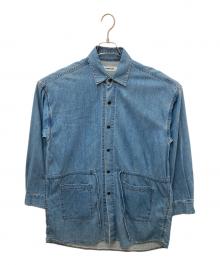 MONKEY TIME（モンキータイム）の古着「8oz DENIM LONG SHIRT　デニムロングシャツ」｜ブルー