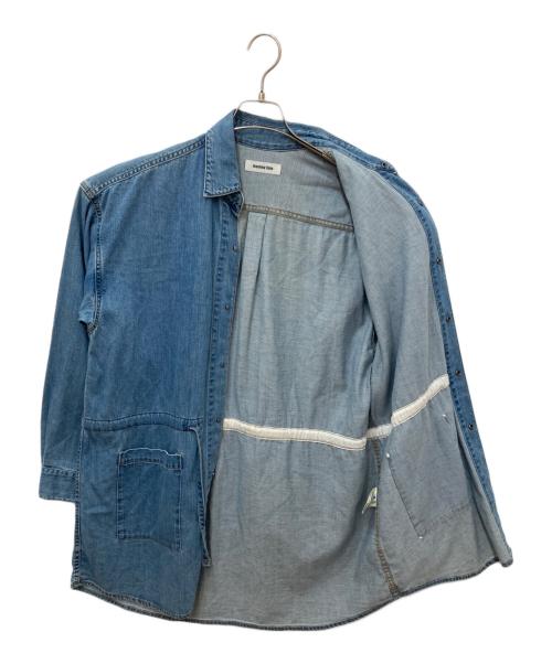 MONKEY TIME（モンキータイム）MONKEY TIME (モンキータイム) 8oz DENIM LONG SHIRT　デニムロングシャツ ブルー サイズ:Sの古着・服飾アイテム