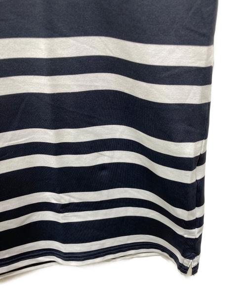 BRIEFING（ブリーフィング）BRIEFING (ブリーフィング) STRIPE POLO ボーダーポロシャツ ネイビー×ホワイト サイズ:Ｍの古着・服飾アイテム
