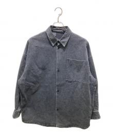 N.HOOLYWOOD（エヌ ハリウッド）の古着「オーバーサイズダックポケットシャツ」｜ブラック