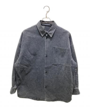美品 N.HOOLYWOOD 38 (re) ノーカラーオーバーシャツコート 黒 美品 N.HOOLYWOOD 38 (re) ノーカラーオーバーシャツコート 黒 - メルカリ