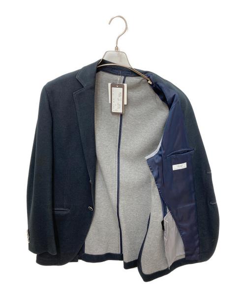 UNIVERSAL LANGUAGE（ユニバーサルランゲージ）UNIVERSAL LANGUAGE (ユニバーサルランゲージ) テーラードジャケット ネイビー サイズ:LLの古着・服飾アイテム