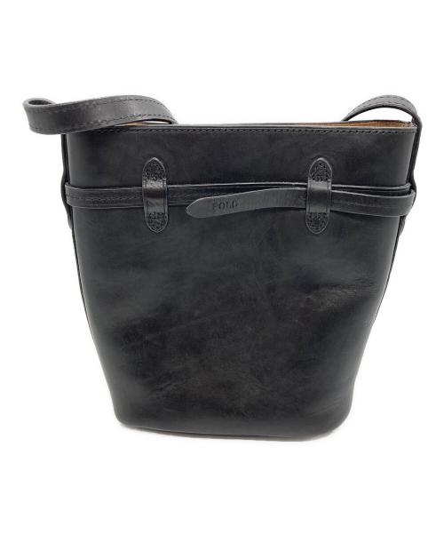 POLO RALPH LAUREN（ポロ・ラルフローレン）POLO RALPH LAUREN (ポロ・ラルフローレン) バケットショルダーバッグ ブラックの古着・服飾アイテム