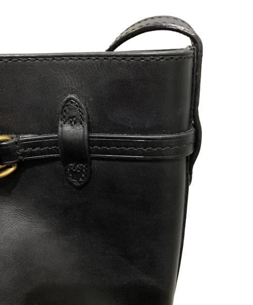 POLO RALPH LAUREN（ポロ・ラルフローレン）POLO RALPH LAUREN (ポロ・ラルフローレン) バケットショルダーバッグ ブラックの古着・服飾アイテム