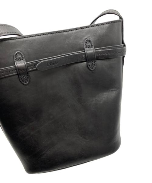 POLO RALPH LAUREN（ポロ・ラルフローレン）POLO RALPH LAUREN (ポロ・ラルフローレン) バケットショルダーバッグ ブラックの古着・服飾アイテム