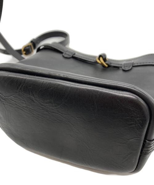 POLO RALPH LAUREN（ポロ・ラルフローレン）POLO RALPH LAUREN (ポロ・ラルフローレン) バケットショルダーバッグ ブラックの古着・服飾アイテム