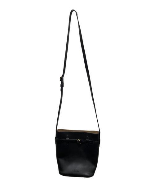 POLO RALPH LAUREN（ポロ・ラルフローレン）POLO RALPH LAUREN (ポロ・ラルフローレン) バケットショルダーバッグ ブラックの古着・服飾アイテム