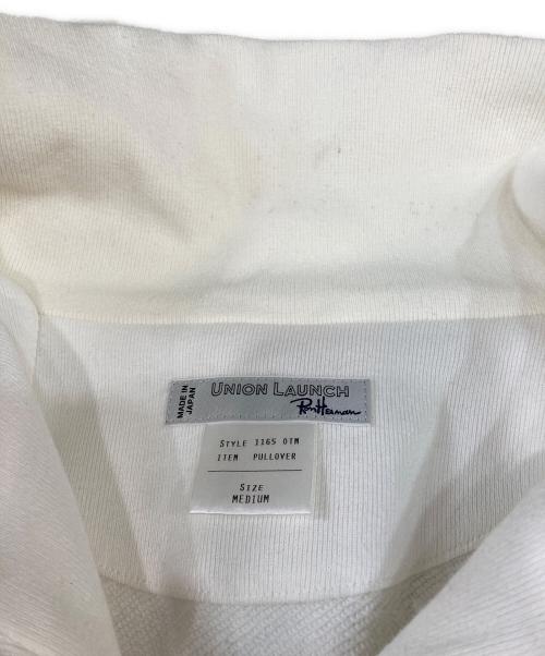 Ron Herman（ロンハーマン）Ron Herman (ロンハーマン) UNION LAUNCH (ユニオンランチ) 別注 Half Zip Sweat Pullover ホワイト サイズ:Ｍの古着・服飾アイテム