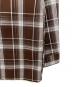 中古・古着 CalTop (キャルトップ) チェックシャツ ブラウン サイズ:記載なしの為実寸参照：4000円