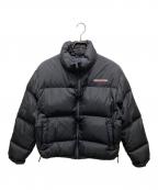 thisisneverthatディスイズネバーザット）の古着「ロゴ刺繍ドローコードダウンジャケット」｜ブラック