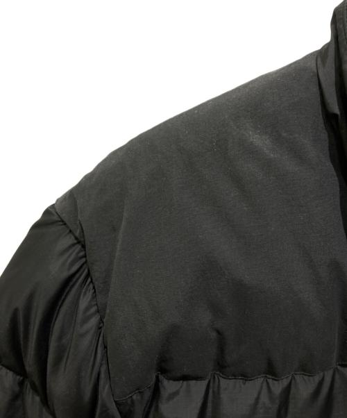 thisisneverthat（ディスイズネバーザット）thisisneverthat (ディスイズネバーザット) ロゴ刺繍ドローコードダウンジャケット ブラック サイズ:Lの古着・服飾アイテム