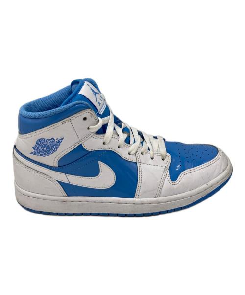 NIKE（ナイキ）NIKE (ナイキ) AIR JORDAN 1 MID SE　エアジョーダンミッドSE ブルー×ホワイト サイズ:26.5の古着・服飾アイテム