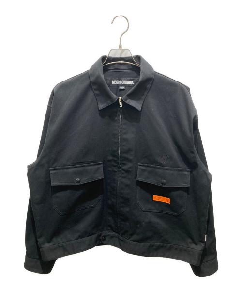 NEIGHBORHOOD（ネイバーフッド）NEIGHBORHOOD (ネイバーフッド) BELTED ZIP WORK JACK ブラック サイズ:XLの古着・服飾アイテム