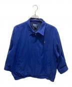 RALPH LAURENラルフローレン）の古着「ポニーロゴ刺繍ハリントンジャケット」｜ブルー