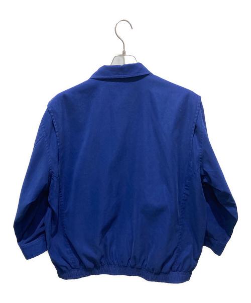 RALPH LAUREN（ラルフローレン）RALPH LAUREN (ラルフローレン) ポニーロゴ刺繍ハリントンジャケット ブルー サイズ:Ｌの古着・服飾アイテム
