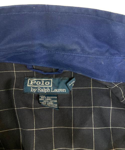 RALPH LAUREN（ラルフローレン）RALPH LAUREN (ラルフローレン) ポニーロゴ刺繍ハリントンジャケット ブルー サイズ:Ｌの古着・服飾アイテム