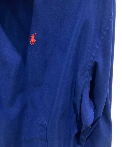 RALPH LAUREN（ラルフローレン）RALPH LAUREN (ラルフローレン) ポニーロゴ刺繍ハリントンジャケット ブルー サイズ:Ｌの古着・服飾アイテム