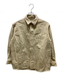 AURALEE（オーラリー）の古着「コットンシャツジャケット」｜ベージュ