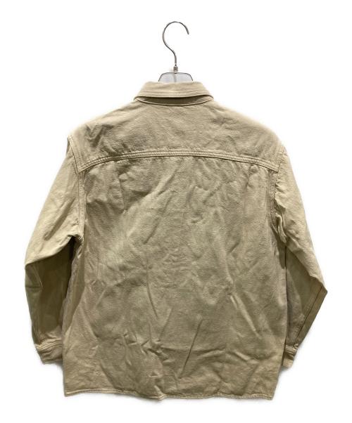 AURALEE（オーラリー）AURALEE (オーラリー) コットンシャツジャケット ベージュ サイズ:1の古着・服飾アイテム