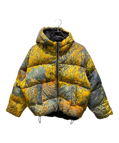DIESEL（ディーゼル）DIESEL (ディーゼル) W-bogaert Puffer Jacket イエロー×ブルー サイズ:44の古着・服飾アイテム