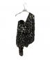 Saint Laurent Paris (サンローランパリ) シルクアシンメトリーミニドレス ブラック×ゴールド サイズ:34：20000円
