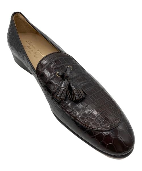 laudino caccin（ラウディーノカッチン）laudino caccin (ラウディーノカッチン) ローファー ブラウン サイズ:42の古着・服飾アイテム