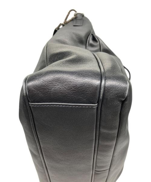 PRADA（プラダ）PRADA (プラダ) 三角ロゴプレート2WAYハンドバッグ ブラックの古着・服飾アイテム