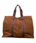 HERMESエルメス）の古着「フールトゥトートMM　トートバッグ」｜ブラウン