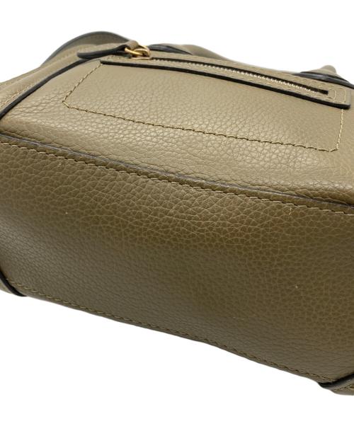 CELINE（セリーヌ）CELINE (セリーヌ) ラゲージ ナノ　2WAYバッグ オリーブの古着・服飾アイテム