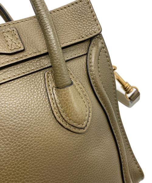 CELINE（セリーヌ）CELINE (セリーヌ) ラゲージ ナノ　2WAYバッグ オリーブの古着・服飾アイテム