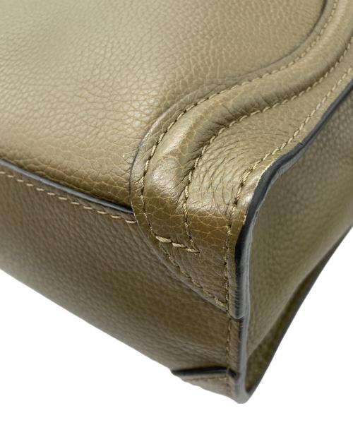 CELINE（セリーヌ）CELINE (セリーヌ) ラゲージ ナノ　2WAYバッグ オリーブの古着・服飾アイテム