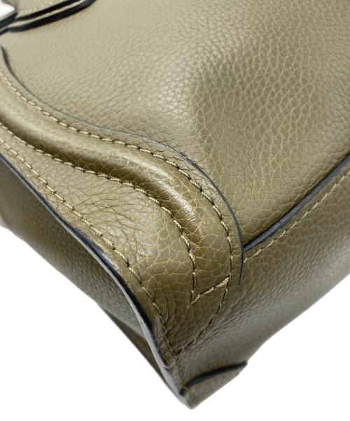 CELINE（セリーヌ）CELINE (セリーヌ) ラゲージ ナノ　2WAYバッグ オリーブの古着・服飾アイテム